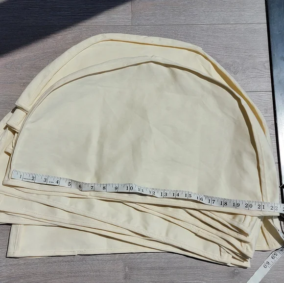 10pcs the container store natural cotton shoulder garment covers - Picture 7 of 8